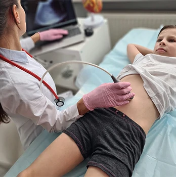 ultrasonido abdominal para niños